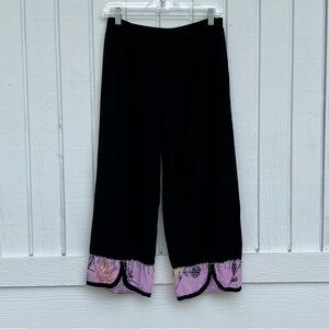 Back East: Loose Black Pants w/ Embellishments